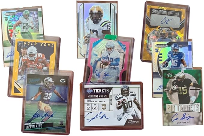 Rich Strike Football Card Triple Auto Third and Goal Mystery Pack. 3 Guranteed Autograph Football Cards.