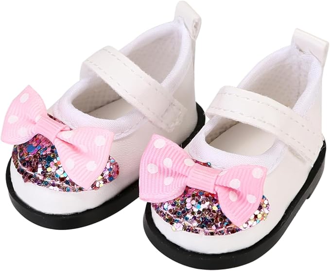 7 Pairs Doll Shoes Fits 14.5 Inch Doll American Wellie Wishers Doll Accessories