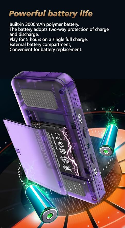 R36H Portable Handheld Video Game Console with 20,000 Plus Games Retro Video Games with Simulators for NES, GBA, MD, SFC, MAME, PSP, PS1, GB, NDS, N64 and CPS (White)