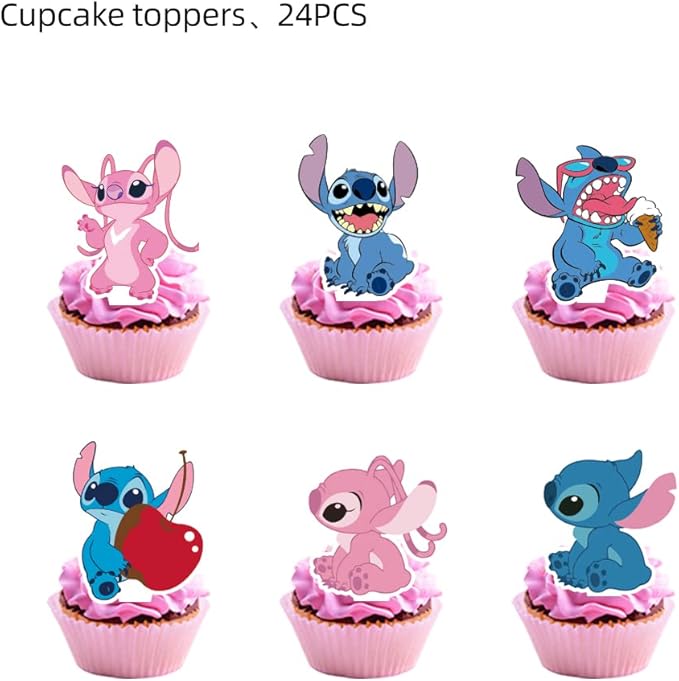 25PCS Cake Toppers Cupcake Toppers Cake Decorations Birthday Party Supplies Decorations (Style 2)