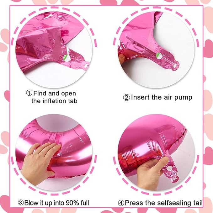 Super Cat Birthday Party Supplies, Super Cat Balloons, Pink Number 4 Balloon 40 Inch, Paw, Lightning And Heart Balloons, 4th Birthday Decorations For Girls