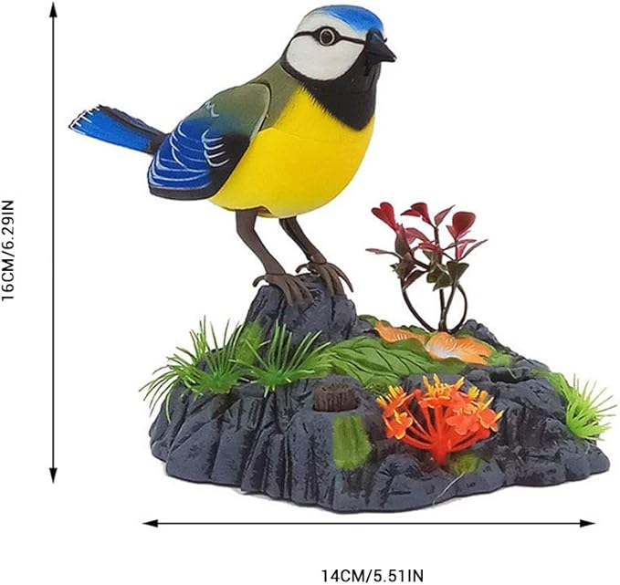 Talking Parrots Birds Electronic Pets,Singing Chirping Bird with Motion Sensor Activation Office Home Decoration Kids Toys Brithday Gifts