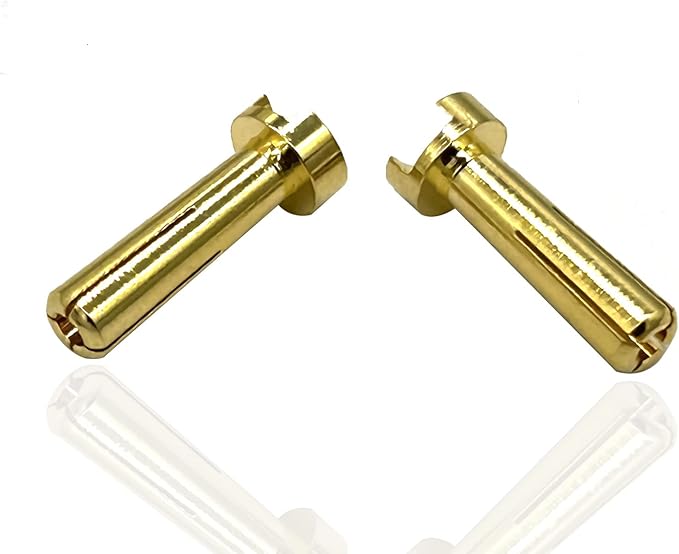 10pcs 4mm Bullet Banana Plug Connector Male for RC Model Vehicle Car Motor ESC LIPO Battery DIY Parts Gold Plated