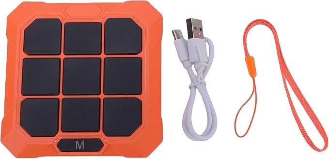 Handheld Toe Game, 6 in 1 Electronic Rechargeable Kids Game with Silent Mode and Multiple Modes for 6 12 Years Old Boys Girls Adults (Orange)