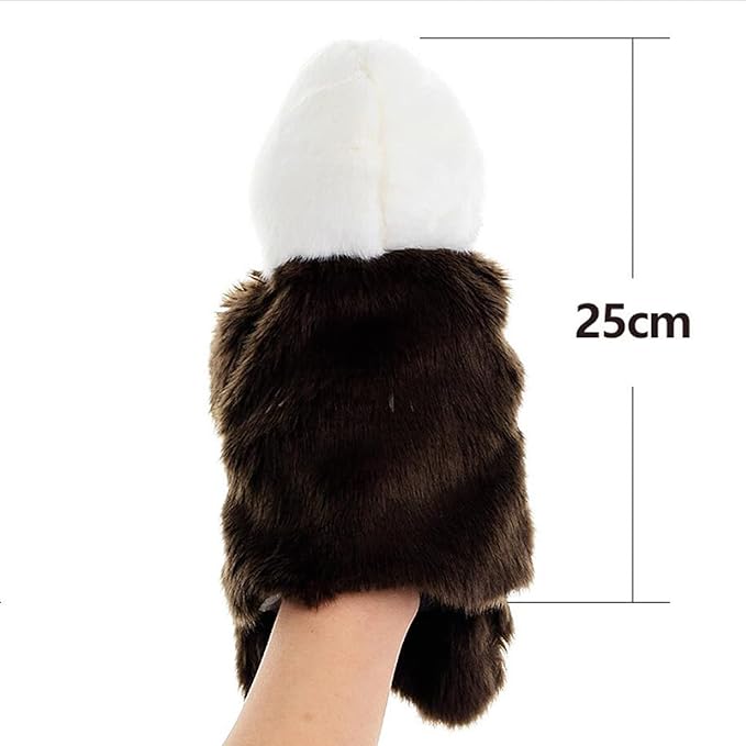 Plush Eagle Hand Puppets Stuffed Animals Toys for Imaginative Pretend Play Storytelling Gifts for Kids Boys Girls