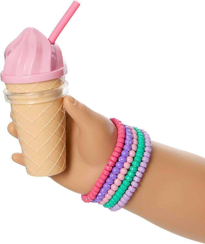 American Girl, Summer McKinny Girl of The Year 2025 18-inch Doll Accessories, with a Headband, Purse, and Tumbler, Ages 6+