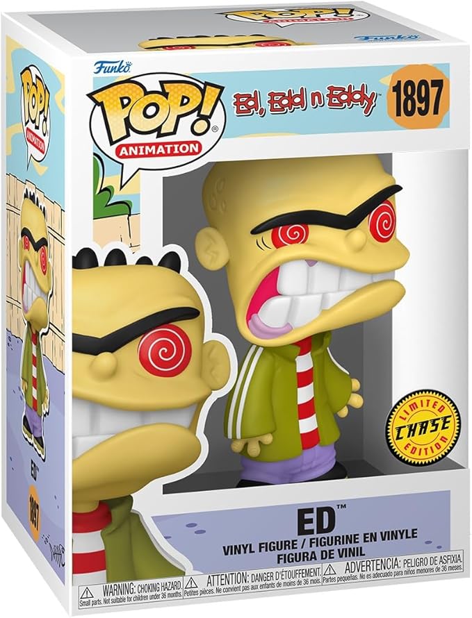 Funko Pop Animation: Ed EDD N Eddy - Ed - 1/6 Odds for Rare Chase Variant - Collectable Vinyl Figure - Gift Idea - Official Merchandise - Toys for Kids & Adults - Cartoon/Animation Fans