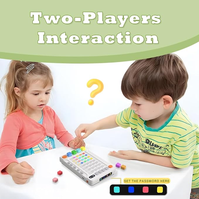 hPlay Electronic Handheld Code Breaking Game - Super Mastermind Logic Puzzle for Kids & Adults - Portable STEM Strategy Toy, 1-2 Players - Ideal Travel Game & Birthday Gift for Boys & Girls