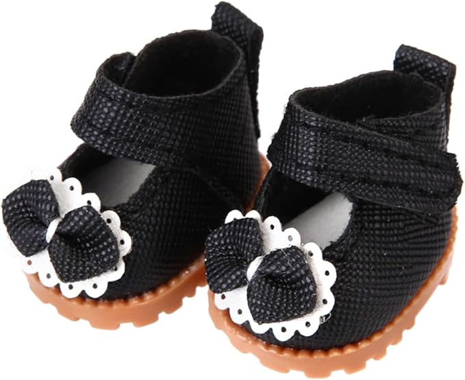 3 Pairs of Doll Shoes Suitable for 17cm Dolls, 3 Colors Suitable for Different Clothing Styles, 17cm Doll Accessories (Colors B)