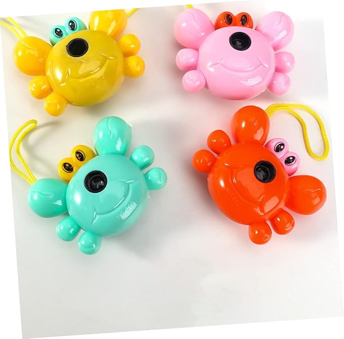 BESTonZON 6pcs Crab Shaped Projection Camera Toy for Boys and Girls Fun Interactive Camera Plaything for Boys and Girls Encourages Imaginative Play and Parent-boy Girl Bonding