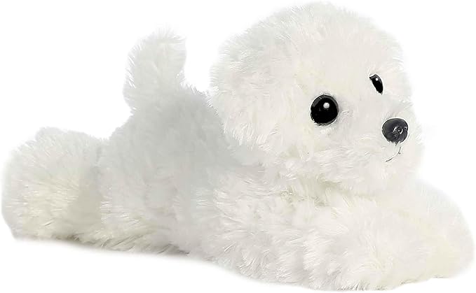 Aurora® Adorable Mini Flopsie™ Snowball™ Stuffed Animal - Mini Companions Ready for Playful Adventures - for Kids All Ages, Toddlers, Adults, and Families - White 8 Inches