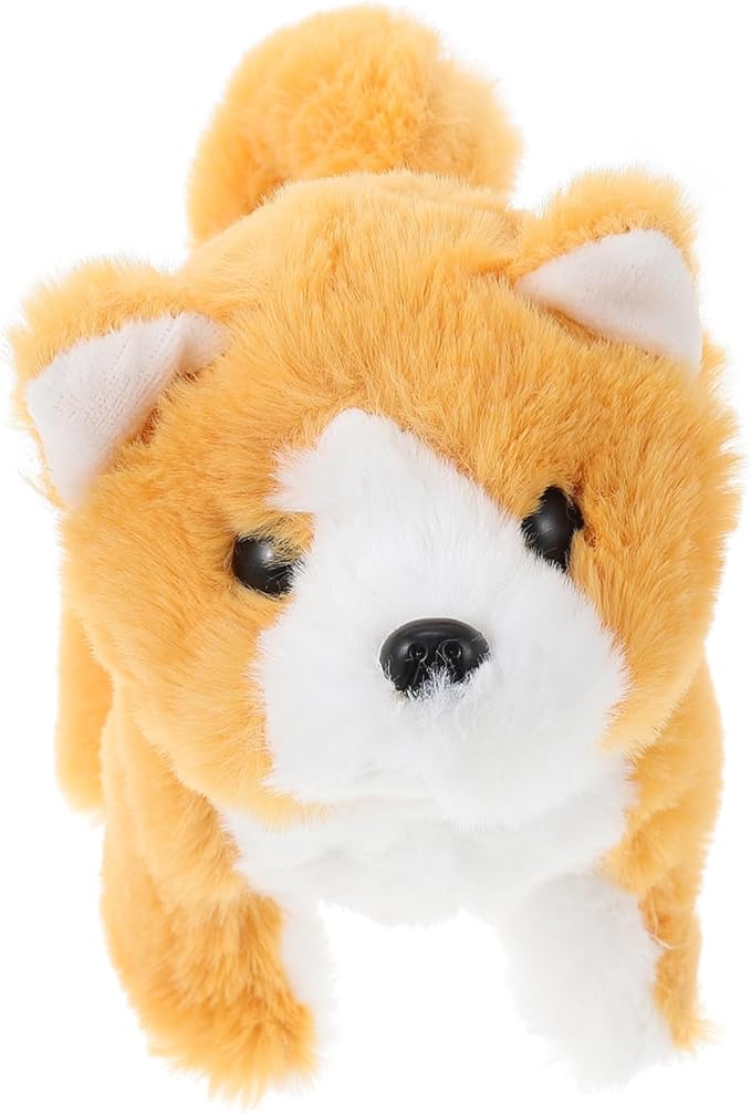 1pc Interactive Electric Dog Toy Walking Barking Corgi Model for Boys and Girls Realistic Movement and Sounds for Playtime and Cognitive Learning