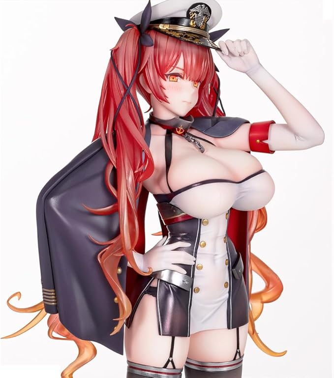 USS Honolulu Figure Uniform Girl Anime Figurine Model 26cm Standing Pose USS Honolulu Action Figure Collectible Statue Desktop Decoration