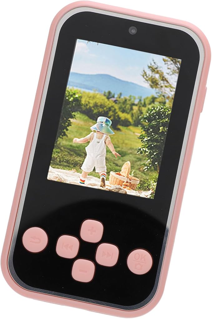 1080P, High Definition 48MP Digital Camera Camera 2.4inch Display Multifunctional Music Player Electronic Books for Child Imagination (Pinkish)