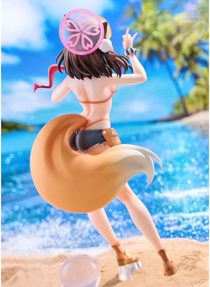 Kuda Izuna Figure Swimsuit Anime Girl Figures 9.84" PVC Action Figure Standing Pose Kuda Izuna Figurine Model Collectibles Desktop Decoration