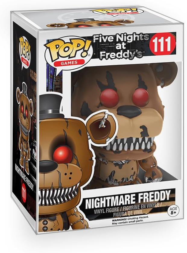Funko Pop! FNAF: Five Nights at Freddy's - Nightmare Freddy Vinyl Figure Collectibles Bundled with Box Protector