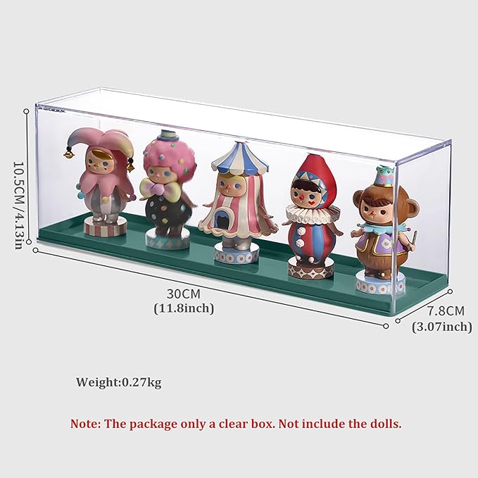 Clear Acrylic Display Case for Mini Pop Figures,Desktop Storage Cabinet Organizer for Doll Toy Collectibles, Action Figures, Mini Figurines Dustproof Protection