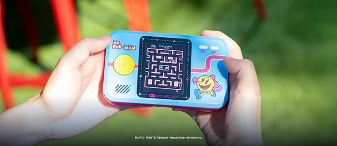 My Arcade Ms. Pac-Man Pocket Player Pro: Retro Games, Portable Games, 2.75" Color Display