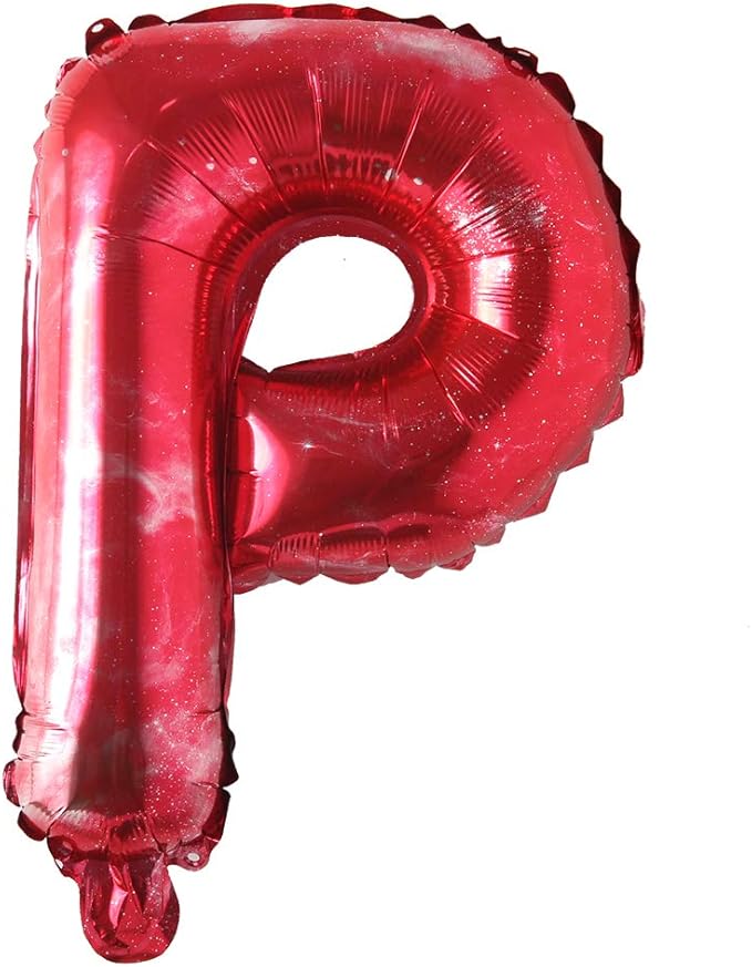 Happy Birthday Balloons, Aluminum Foil Banner Balloons for Birthday Party Decorations and Supplies (Starry Red)