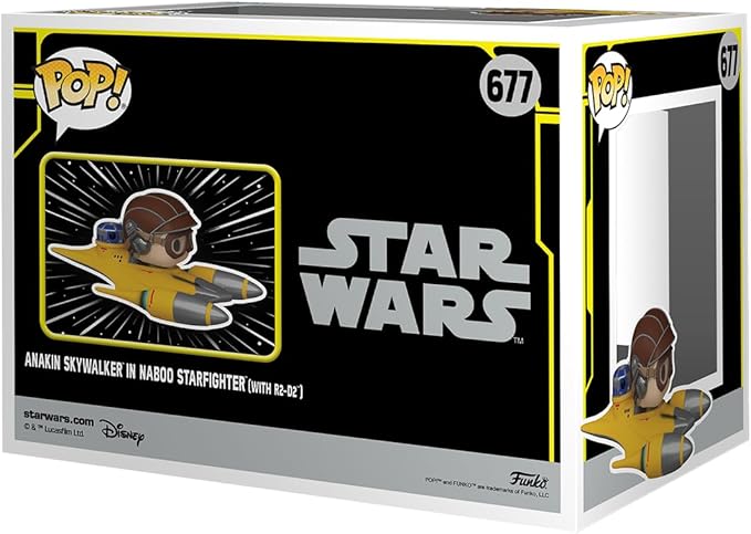 Funko POP! Ride Deluxe: SW - Anakin in Naboo Sarfighter with R2-D2 - Star Wars - Collectable Vinyl Figure - Gift Idea - Official Merchandise - for Kids & Adults - Movies Fans