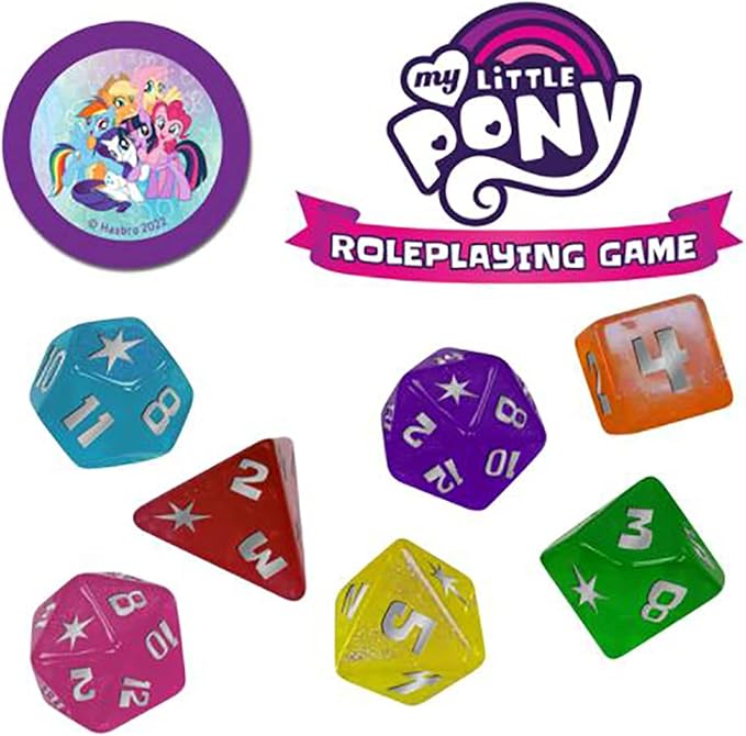 Renegade Games My Little Pony: Roleplaying Game - Dice Set - RPG Accessory, Pink