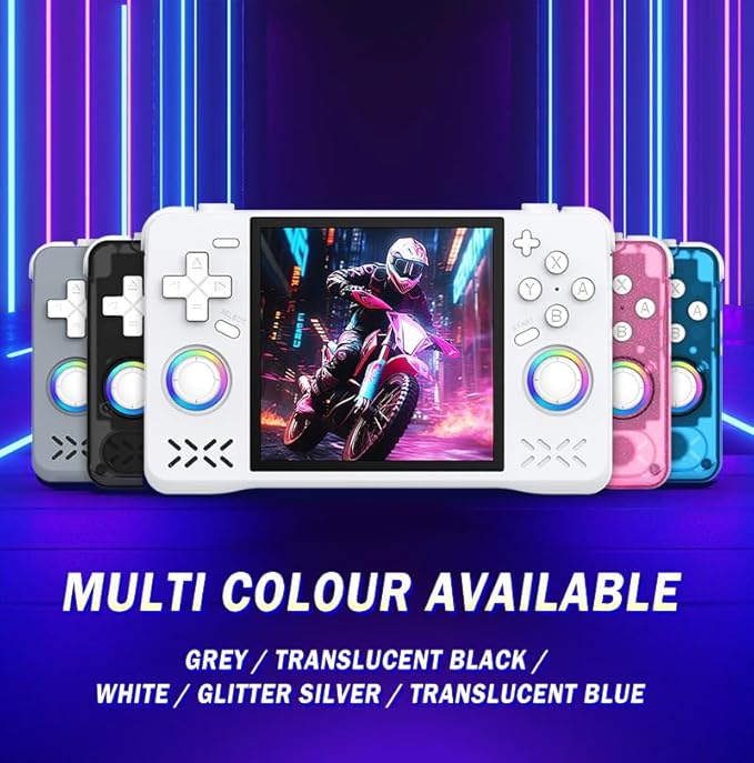 New Retro Handheld Game Console,4-inch IPS Screen with Storage Bag,Built-in 64G with 18000 Games,Linux System,Portable Pocket Mini Arcade (Black,64g)