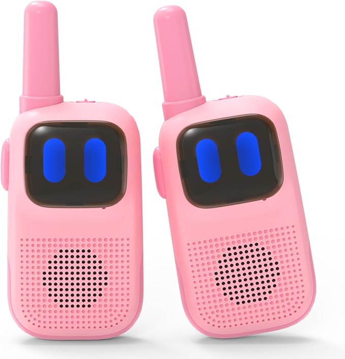 Kids Walkie Talkies 2 Pack Girls Toys Age 6-8,Walkie Talkie 1000FT Range 2 Channels 2 Way Radio Gifts for 3-8 Year Old Girl for Outside Adventures,Camping, Hiking