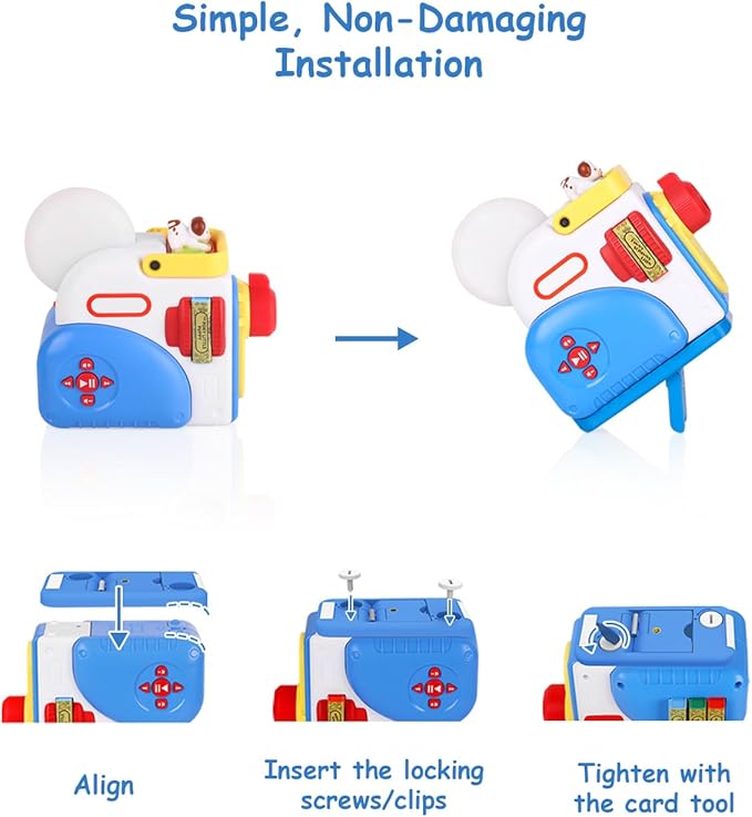 Adjustable Projector Stand for Little Tikes Story Dream with 1/4"-20 Tripod Thread & Anti-Slip Pads, Secure Fit for Story Dream Books, Designed for Little Tikes Story Dream Machine