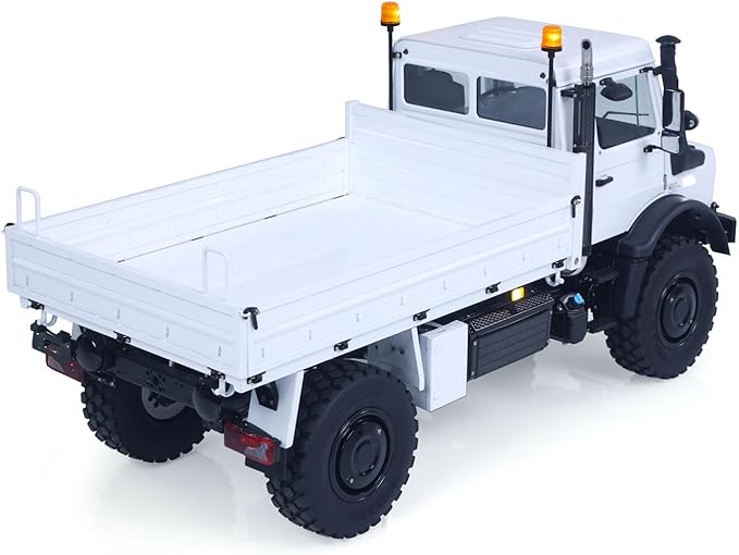 LESU 4 * 4 1/14 RC Off Road Car U4023 Metal Remote Control Crawler ATV Light Truck Mt44023 Model Wheel Hub Reduction Axle Lock Hobby Grade Model for Ages 14+(White)