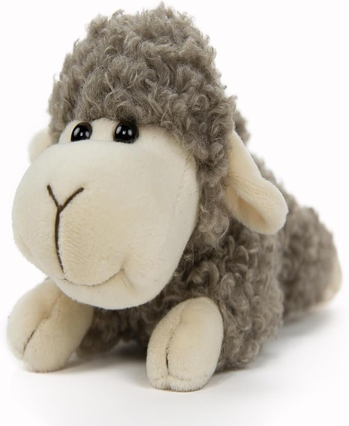 Sheep Lamb Plush, Soft Cute Grey Lamb stuftted Animal, Children's Sheep Plush, Gifts Children Prone Position 8.5inch…