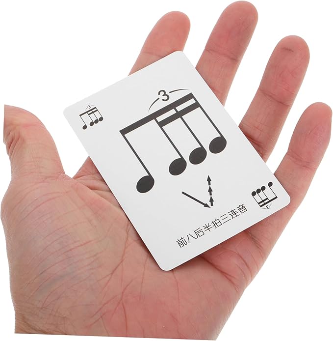 Rhythm Flashcards Set for Music Students Beginner Note Recognition and Rhythm Training Cards Music Education Tool for Classroom and Home Learning