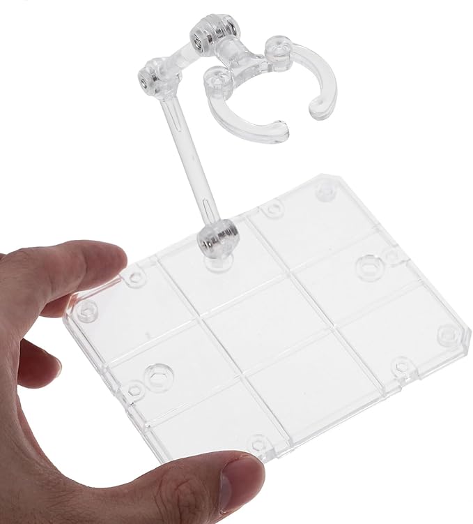 Figure Stand Set Clear Plastic Action Figure Holder with Stable Base for Displaying and Organizing Toy Models and Collectible Figurines