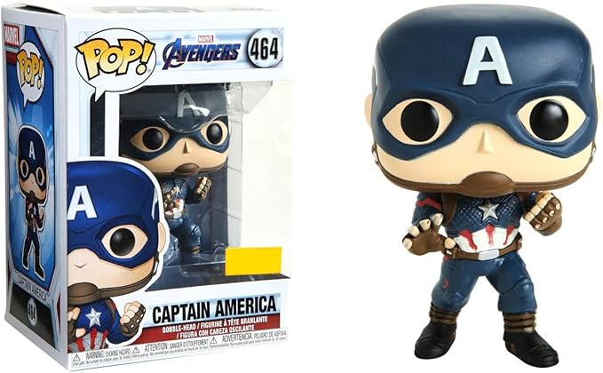 MARVEL AVENGERS: ENDGAME POP! CAPTAIN AMERICA VINYL BOBBLE-HEAD EXCLUSIVE