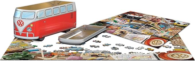 EuroGraphics VW Road Trips 550-Piece Puzzle in Collectible Tin with Poster
