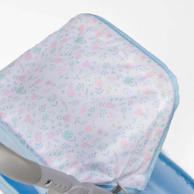 JC Toys - Berenguer Boutique | Fashionable Stroller with Canopy and Storage | Simple Folding |Blue Accessory Collection | for Dolls up to 18" | Ages 3+