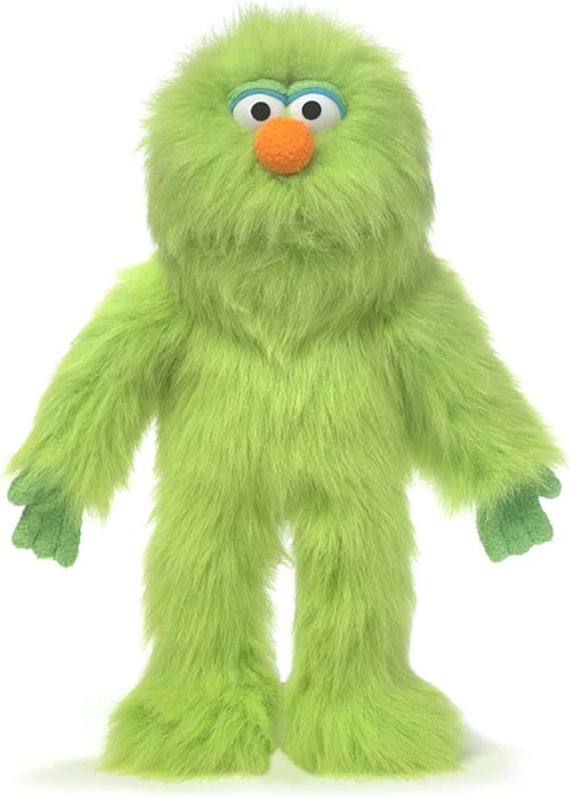 14" Green Monster, Hand Puppet