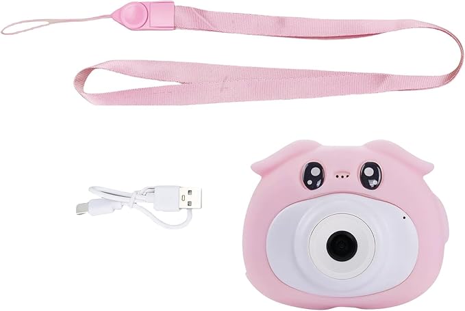Children's HD Camera with 8MP Resolution and 1080P Video Recording, Durable Portable Design for Kids on The Move, Educational Camera for Fun and Learning (Pink)