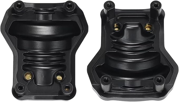 RC Spare Part Compatible with FMS for FCX10 1/10 RC Crawler Car Upgrades Parts Accessories Hop-ups Front and Rear Axle Mount Differential Axle Cover(Axle Cover)