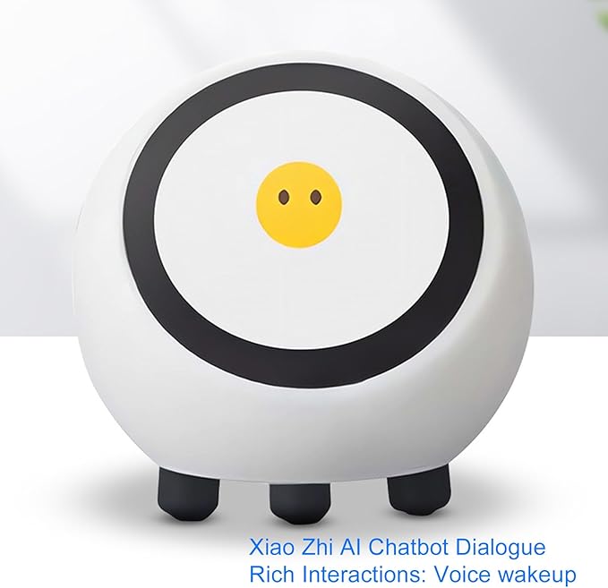 Zunate Smart Talking Robot Companion with 1.28 Inch Display, Voice Wake Up AI Chat bot with WiFi Bluetooth 5.0, Weather Clock, Music Video Playback, Interactive Robot Toy for Kids