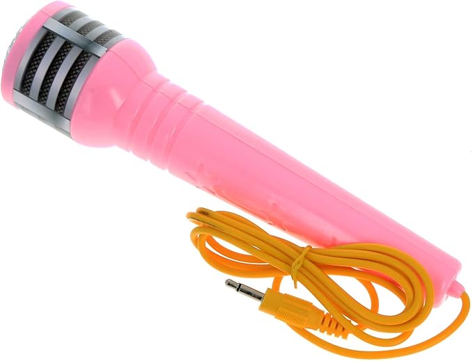 Kid Fun LilPals Princess Karaoke -Children's Toy Stand Up Microphone Play Set w/Built-in MP3 Player, Speaker, Adjustable Height (Pink)