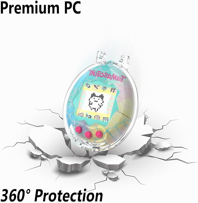 Geiomoo PC Case for Tamagotchi Original Digital Pet, Soft Flexible Scratch Resistant Protective Cover (Clear)
