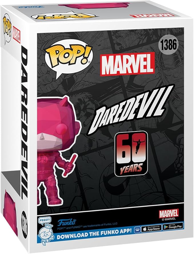 Funko Pop Marvel: Daredevil 60th Anniversary - Daredevil - (Facet)  - Marvel Comics - Collectable Vinyl Figure - Gift Idea - Official Merchandise - Toys for Kids & Adults - Superheroes Fans