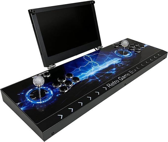 35000 in 1 Portable Arcade Game Console 14-inch HD Screen Dual Players Pandoras Box 80S,Retro Video Game Machine Search/Hide/Save/Load/Pause Games (14in-Dual Players)