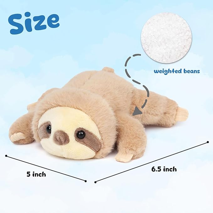 Adorable Sloth Stuffed Animal Soft Sloth Plush Toy Cute Birthday Gifts for Boys Girls Kids Toddlers