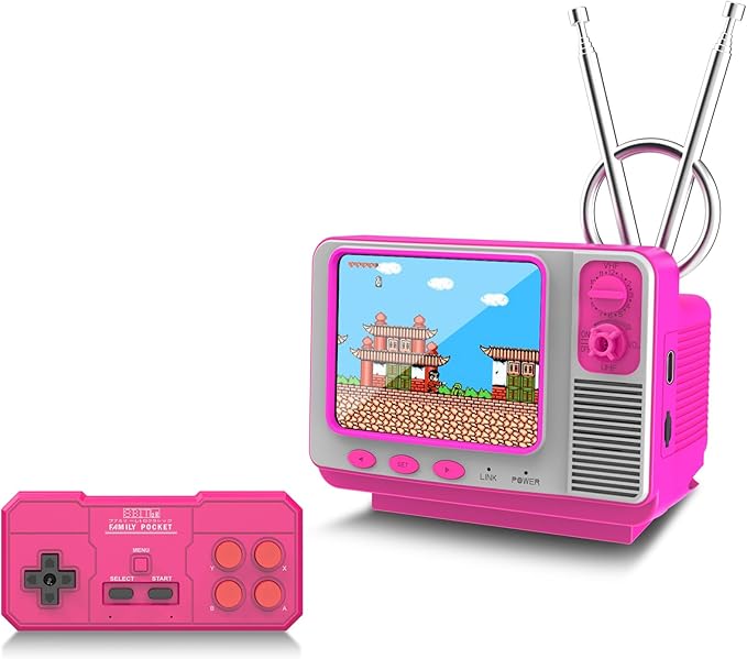 Retro Game Console - 42 JALECO + 168 Classic Games, 2.4G Wireless 2-Player, 3.0 Inch IPS Screen, TF Card Expansion, Great for Kids