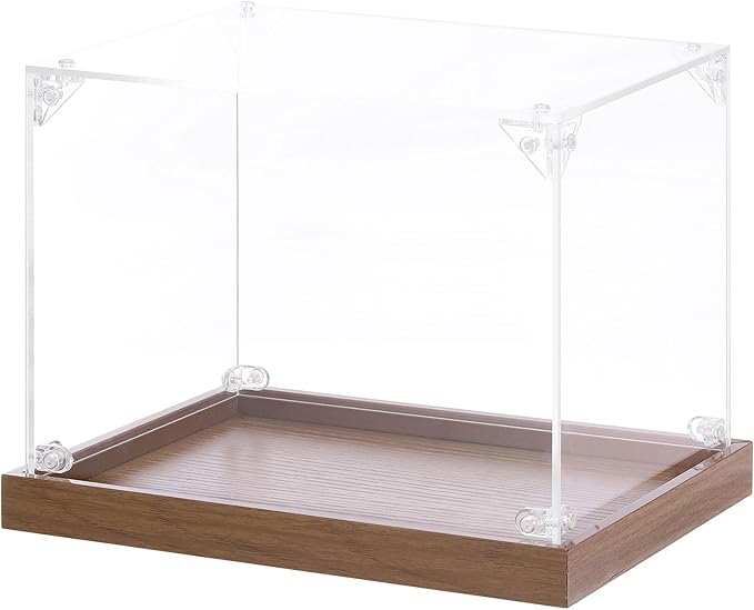 MECCANIXITY Acrylic Display Case, 8"x6"x6" Clear Display Box Assemble Dustproof Storage Organizer Showcase for Collectibles Action Figures