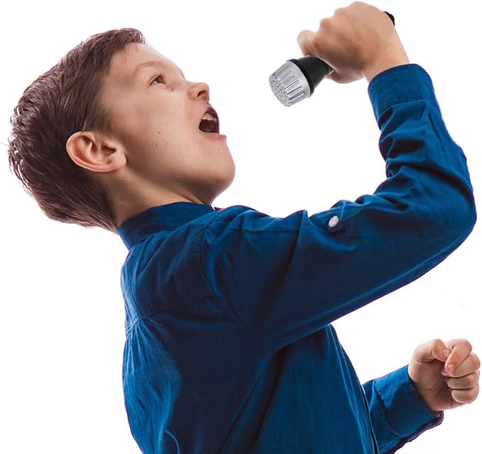 ArtCreativity Toy Microphone Set for Kids 5.5 Inch - 12 Count - Pretend Play Plastic Mics for Karaoke Fun - Stage or Costume Prop - Birthday Party Favors, Goody Bag Fillers for Boys, Girls, Toddlers