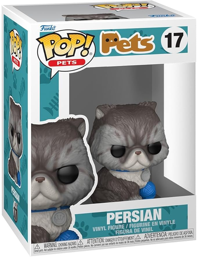 Funko Pop! Pets: Persian Cat - Collectable Vinyl Figure - Gift Idea - Official Merchandise - Toys for Kids & Adults - Owned IP Fans - Model Figure for Collectors and Display