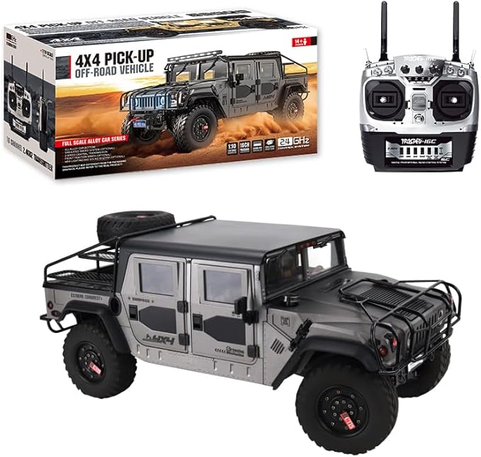 HG 4x4 P415A RC Off-Road Vehicles for 1/10 Pick-up Remote Control Cars Motor Servo ESC Hobby Grade Model(Grey)