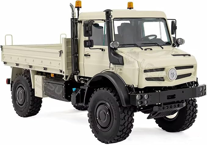 LESU 4 * 4 1/14 RC Off Road Car U4023 Metal Remote Control Crawler ATV Light Truck Mt44023 Model Wheel Hub Reduction Axle Lock Hobby Grade Model for Ages 14+(Beige)